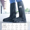 Unisex Motorcycle Boots Cover Shoes Rain Cover Bike Cycling Waterproof Rain Shoes Cover for Rainy Non-Slip Motorbike Boot Covers - Image 3