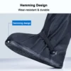 Unisex Motorcycle Boots Cover Shoes Rain Cover Bike Cycling Waterproof Rain Shoes Cover for Rainy Non-Slip Motorbike Boot Covers - Image 4