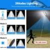 Upgraded 168LED Solar Street Light Outdoor Waterproof LED for Garden Wall Lamp Adjustable Angle Solar Lamp Built-in 10000mAH Hot - Image 3