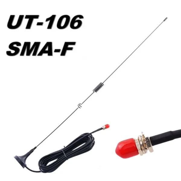 VHF UHF Antenna Two Way Dual Bands 3dbi Gain SMA Female Magnetic Base for Node Handheld Lorawan Baofeng Car Radio Walkie Talkie