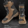 Waterproof Biker Studded Boot Anti-slip Motorcycle Boots Wear-resistant Motorcycle Protection Equipment Anti-fall Motocross Boot - Image 3