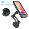 Waterproof Motorcycle Bike Mobile Phone Holder Support Universal Bicycle GPS 360° Swivel Adjustable Motorcycle Cellphone Holder - Image 2