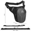 Waterproof Motorcycle Drop Leg bag Outdoor Riding Magnetic hard shell back seat bag Reflective Motorcycle Oil Fuel Tank Bag - Image 5