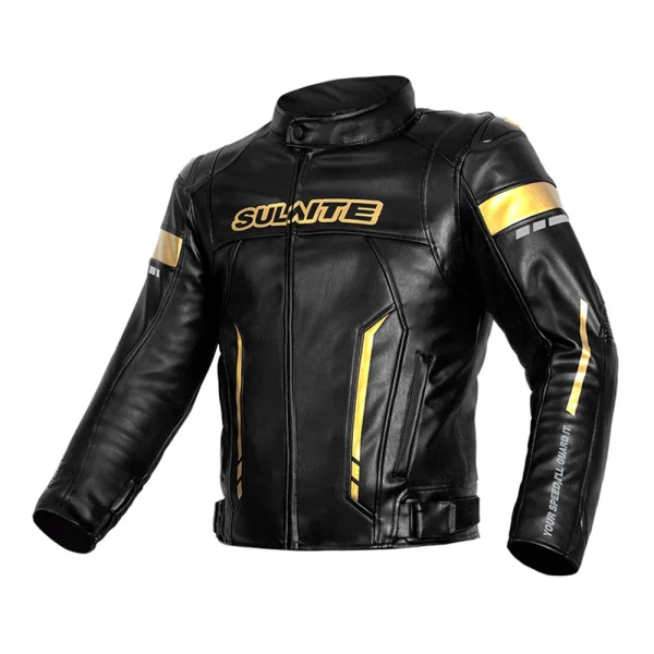 Waterproof Motorcycle Jacket Men Moto Riding Racing Jacket PU Leather Moto Jacket Body Armor Protective Gear Motocross Jacket