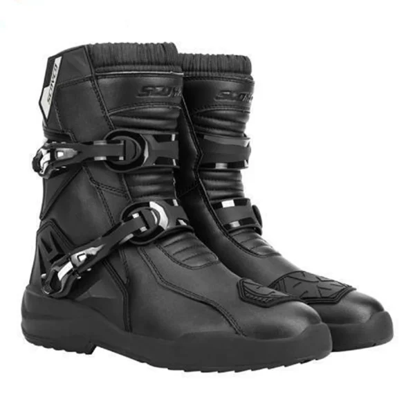 Wear-resistant Men's Biker Boots Anti-slip Motorcycle Boots Anti-fall Motocross Boots Waterproof Motorcycle Protection Equipment