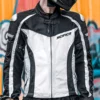 White Reflective Motocross Coat Anti-fall Motorcycle Equipment Wear-resistant Motorcycle Jacket Breathable Men's Biker Clothing - Image 5