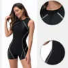 Woman Swimsuit Sleeveless Quick Dry Surfing Suit One-Piece Bathing Suit Women's Swimwear Adult Diving Clothes - Image 6