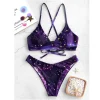 Women'S Swimsuit Feminine Bikinis Suspender Star Gradual Printed Bikini Pure-Color Swim Suit Woman Clothing Biquinis Feminino - Image 3