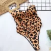 Women's Swimsuit European Leopard Print One-Piece bikini Push Up Bikini New Women Swimwear Bathing Biquini - Image 5