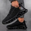 YRZL Fashion Men Running Shoes Printed Sneakers Knit Athletic Sports Cushioning Jogging Trainers Lightweight Footwear for Men - Image 4