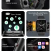 ZZYSMART 2024 New IDW20 Smart Watches For Men Women Bluetooth Call Smartwatch Build-in Alexa 5ATM IP68 Waterproof Heart Rate - Image 3