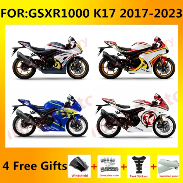 for GSXR1000 2017 - 2023 GSX-R1000 K17 2018 2019 2020 2021 2022 fairing fit Motorcycle Injection Mold ABS Full Fairings Kit zxmt