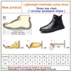 Genuine Leather Men's Boots Safety Shoes Men Chelsea Boots Steel Toe Shoes Work Sneakers Indestructible Shoes Security Boots - Image 6