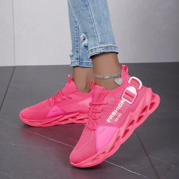 Hot Sale Pink Sneakers Women Big Size 36-48 Breathable Sneakers Men Running Shoes Lightweight Women's Sports Shoes Unisex Tennis