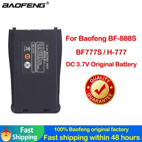 2023 Baofeng DC 3.7V Li-ion BL-1 Original Battery For F-888S BF-666S BF-777S ,Retevis H777 ,Compatible BF-C1 Walkie Talkie