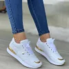 New Fashion Women Running Shoes Platform Sneakers Lace Up Ladies Sports Outdoor Walking Shoes Casual Comfortable Female Footwear - Image 2