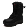 New High Top Men's Boots Waterproof Winter Boots Warm Plush Snow Boots Men Lace Up Casual Anti-Slip Ankle Boots Army Work Boots - Image 3