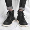 High Quality Men's Boots Genuine Leather Men Boots Autumn Winter Fashion Shoes Men Design Luxury Motorcycle Boots TrendShoes - Image 5