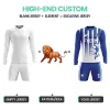 Custom Sublimation Soccer Jersey Sets 100% Poyester Breathable Football Uniform Training Long Sleeve Soccer Uniform For Mens - Image 2