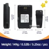 7.4V 3200mAh QB-44HL BP-878T Li-ion Battery with Belt Clip for Anytone AT-D878UV Plus D878UV D868UV D858 BTECH DMR-6X2 Radio - Image 3