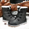 Fashion Men's Winter Boots Warm Fur High-top Snow Boot Men Waterproof Leather Platform Boots Outdoor Non-slip Men Winter Shoes - Image 3