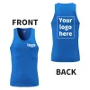 Summer Men Sportswear Outdoor Workout Tank Tops Running Sport Basketball Vest Quick dry Fitness Breathable Sports Vest WM1604 - Image 3