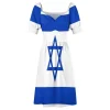 Flag of Israel Dress prom dress evening dresses ladies evening dress ladies - Image 4