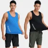 Summer Men Sportswear Outdoor Workout Tank Tops Running Sport Basketball Vest Quick dry Fitness Breathable Sports Vest WM1604 - Image 2