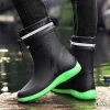 Hot Men's Casual Waterproof Rain Boots Fashion Men Outdoor Slip-on Fishing Shoes Chef Work Ankle Boots New Anti-slip Water Shoes - Image 2