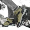 Men's Winter Snow Boots High Top Waterproof Sneakers Warm Plush Climbing Boots Plush Leisure Multi-Function Mountaineering Shoe - Image 6