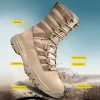 High Top Men's Boots for Men Lace Up Sneakers Shoes Outdoor Shoes Sport Desert Boots Mid-calf Ankle Boots Work botines hombre - Image 4