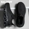 Men Sports Running Black Jogging Shoes Casual Sneakers Brown Outdoor Breathable Mesh Women Light Shock-absorption Black Tennis - Image 4