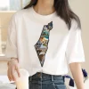 Israel Tee women designer Y2K Tee female anime clothing - Image 4