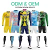 Custom Sublimation Soccer Jersey Sets 100% Poyester Breathable Football Uniform Training Long Sleeve Soccer Uniform For Mens - Image 6