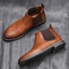 40~46 Men Chelsea Boots Brand Retro Comfortable 2023 Fashion Men Boots #KD5241 - Image 4