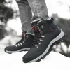 Outdoor Non-slip Man Snow Boots 2024 Thickened Warm Men Casual Shoes Winter Hiking Shoes Plus Velvet Large Size Waterproof Boots - Image 4