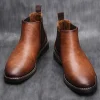 40~46 Men Chelsea Boots Brand Retro Comfortable 2023 Fashion Men Boots #KD5241 - Image 2