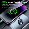 250W LED Car Charger 5 Ports Fast Charge PD QC3.0 USB C Car Phone Charger Type C Adapter in Car For iphone Samsung Huawei Xiaomi - Image 6