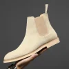 New Men Shoes Fashion Genuine Leather Casual Shoes Pointed Toe High Tops Pointed Toe Dress Shoes Autumn Chelsea Boots - Image 2