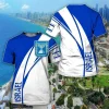 Israel Flag Men's T-shirt 3D Print Israelis National Emblem T Shirt For Men Short-sleeved Oversized Sports Male Clothing Tops - Image 3