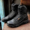 High-Top Men's Outdoor Shoes Hard-Soled High-Waist Hiking Botas Non-Slip Leisure Walk Male Basic Boots Lace-Up Treking Footwear - Image 4