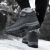 Boots Men's Women Slip On Winter Shoes For Men Waterproof Ankle Boots Winter Boots Male Snow Botines Hiking Boots Femininas 2024 - Image 5