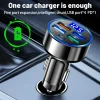 250W LED Car Charger 5 Ports Fast Charge PD QC3.0 USB C Car Phone Charger Type C Adapter in Car For iphone Samsung Huawei Xiaomi - Image 2