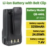 NEW 7.4V 3200mAh QB-44HL BP-878T Li-ion Battery with Belt Clip for Anytone AT-D878UV Plus D878UV D868UV D858 BTECH DMR-6X2 radio - Image 2