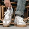 735 White Shoes for Man Casual Loafers for Men Shoes 2024 New Genuine Leather Men Sneakers Luxury Brand Flat Summer Woman Trend - Image 3