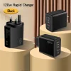 120W PD 5 Port USB Charger Fast Charging QC3.0 USB C Type C Mobile Phone Charger For iPhone Huawei Samsung Xiaomi Quick Charge - Image 3