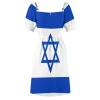 Flag of Israel Dress prom dress evening dresses ladies evening dress ladies - Image 5