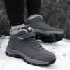 Boots Men's Women Slip On Winter Shoes For Men Waterproof Ankle Boots Winter Boots Male Snow Botines Hiking Boots Femininas 2024 - Image 4