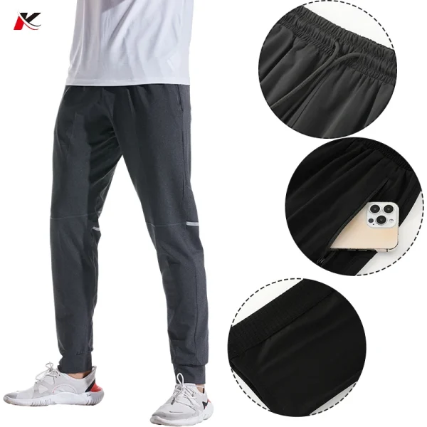 High Quality Sport Men Pants Quick Dry Fitness Streetwear Loose Style Breathable Jogger Running Pant Casual Trousers for Men 226