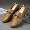 Luxury Leather Men Shoes Casual Soft Men Loafers Handmade Moccasins Breathable Slip on Boat Shoes Zapatos Hombre 2024 - Image 5